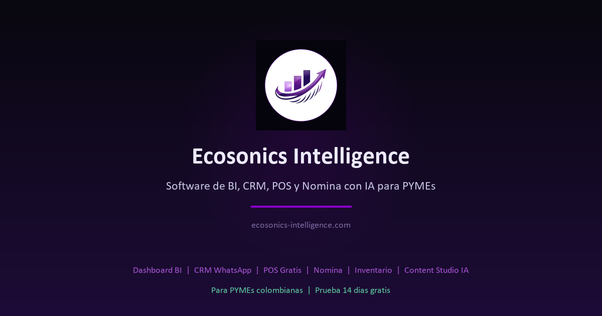 Ecosonics Intelligence — Software para PYMEs Colombia
