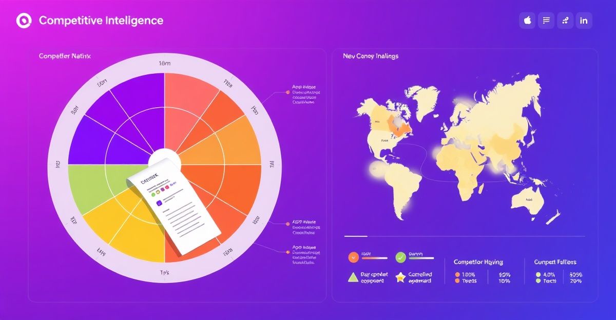 Radar de inteligencia competitiva con IA monitoreo 55 competidores - Ecosonics